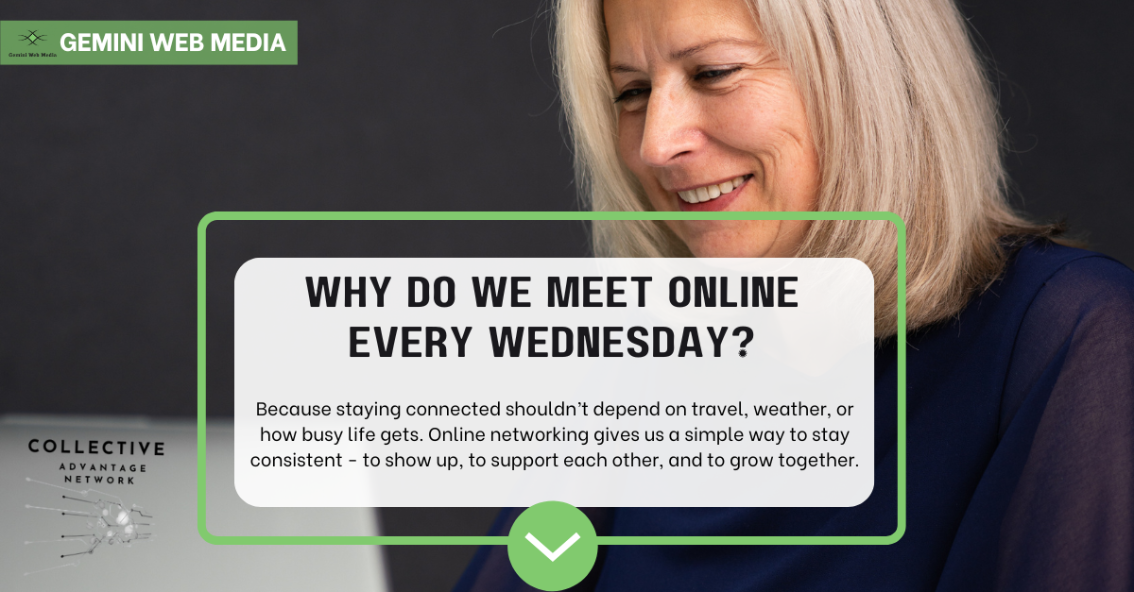 meet online every Wednesday at 2pm